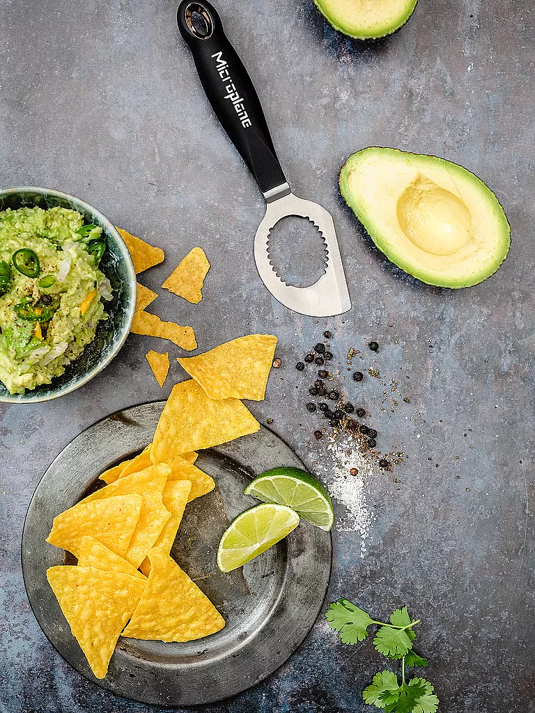 MICROPLANE | Utensile per avocado 18 cm nero / acciaio inossidabile | Nero