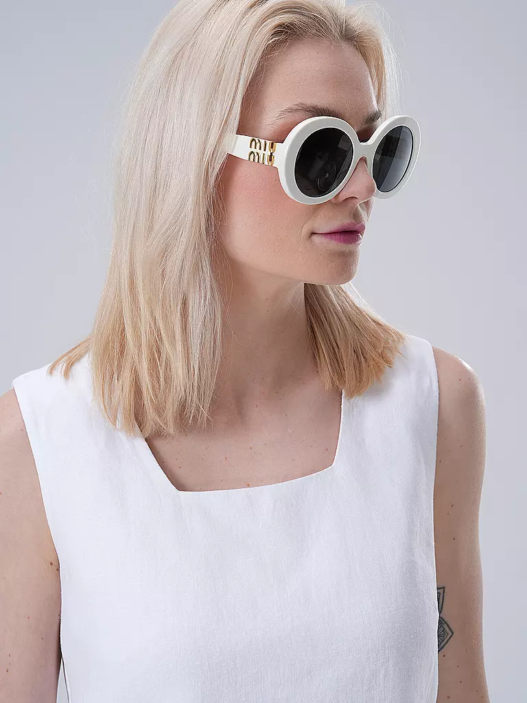 MIU MIU | Sonnenbrille 0MU11YS/55 | Bianco