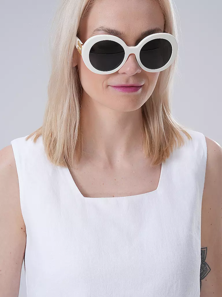MIU MIU | Sonnenbrille 0MU11YS/55 | Bianco