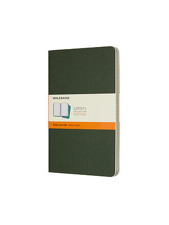 MOLESKINE | Set di 3 quaderni CAHIER a righe Large Verde Mirto
