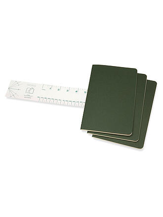 MOLESKINE | Set di 3 quaderni CAHIER a righe Large Verde Mirto