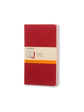 MOLESKINE | Quaderno CAHIER set da 3 a righe Large Mirtillo rosso