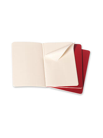 MOLESKINE | Quaderno CAHIER set da 3 a righe Large Mirtillo rosso