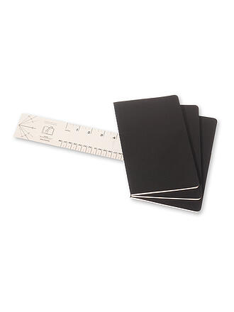 MOLESKINE | Quaderno CAHIER set da 3 a righe Large Nero