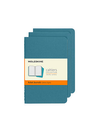 MOLESKINE | Quaderno CAHIER set da 3 a righe Large Brisk Blue