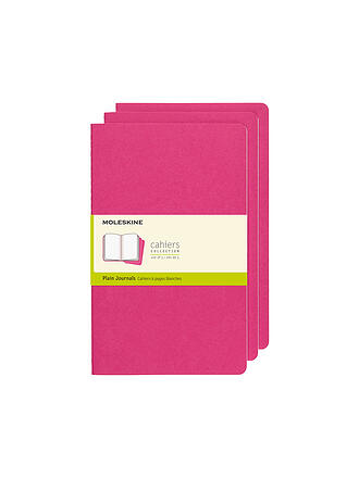 MOLESKINE | Quaderno CAHIER set da 3, bianco, Large Kinetic Pink