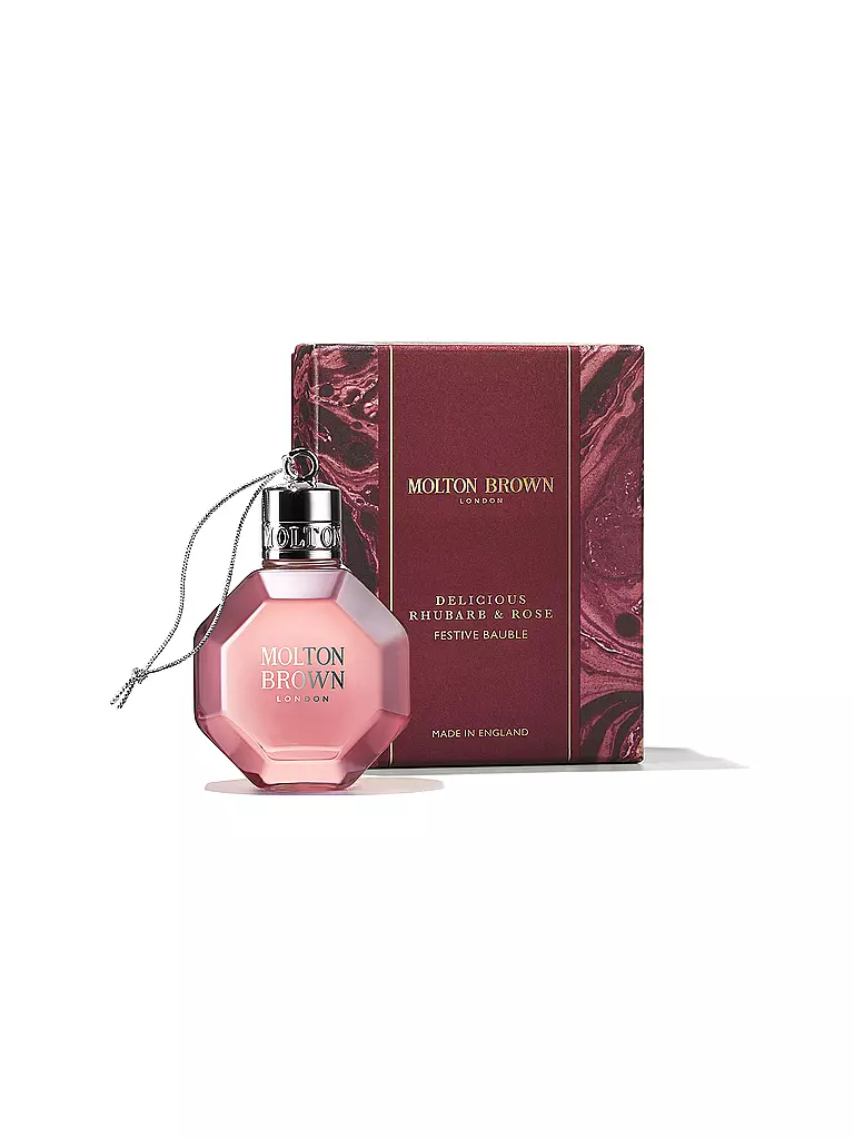 MOLTON BROWN | Delicious Rhubarb & Rose Festive Bauble 75ml | Senza colore
