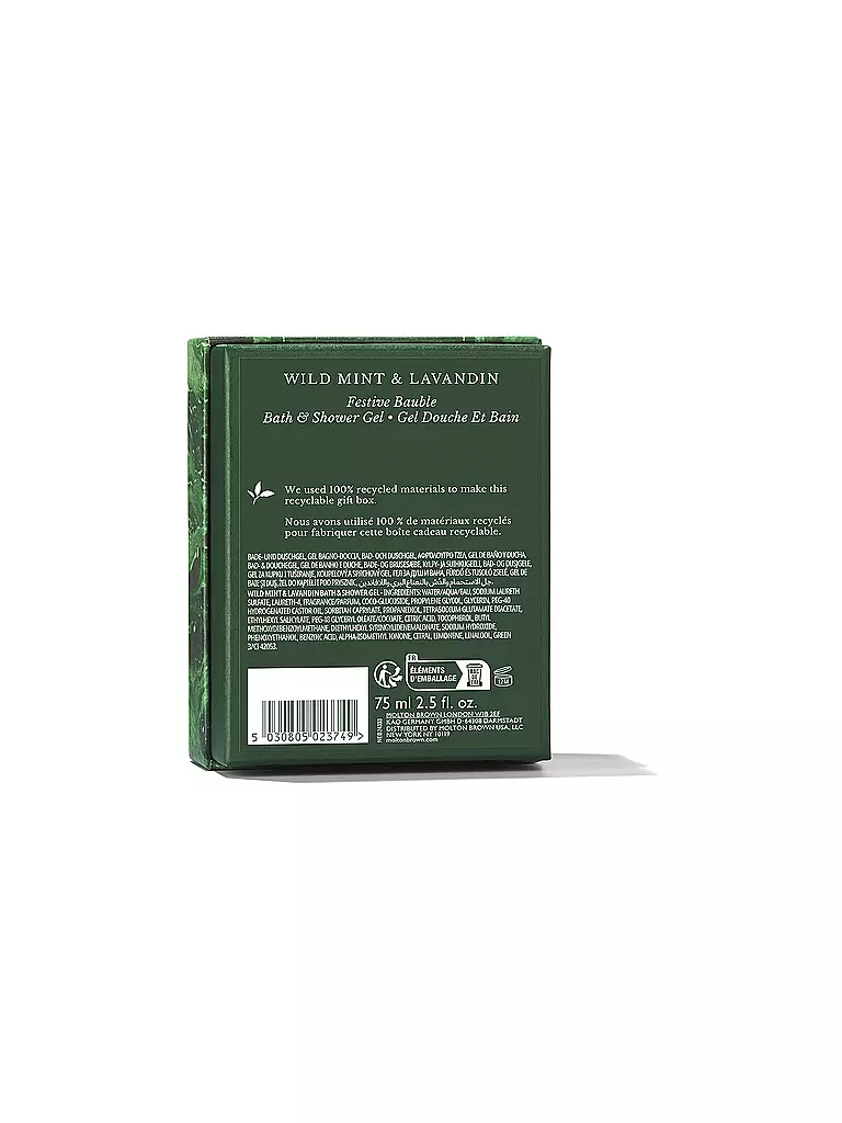 MOLTON BROWN | Wild Mint & Lavandin Festive Bauble 75ml | Senza colore