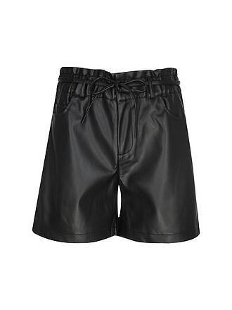 MONARI | Bermuda effetto pelle