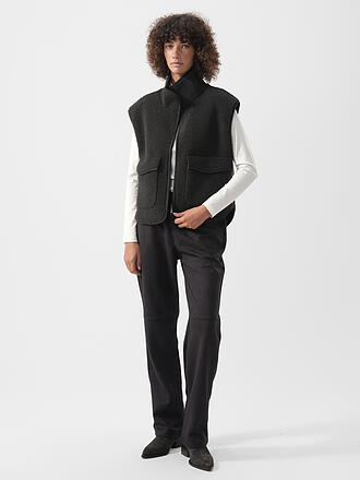 MONARI | Marlenehose in similpelle