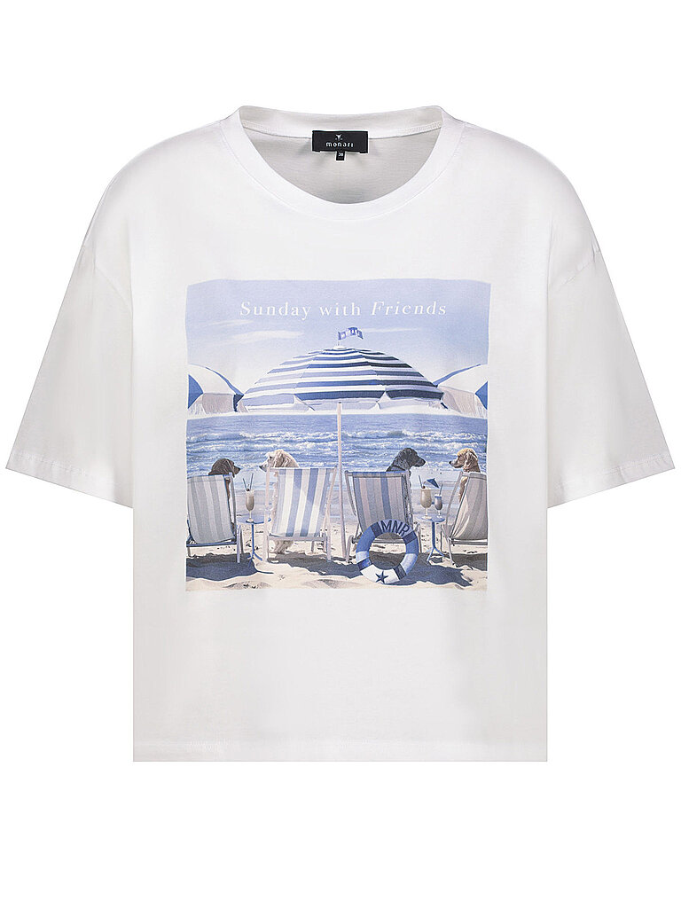 Monari T-shirt crema 34