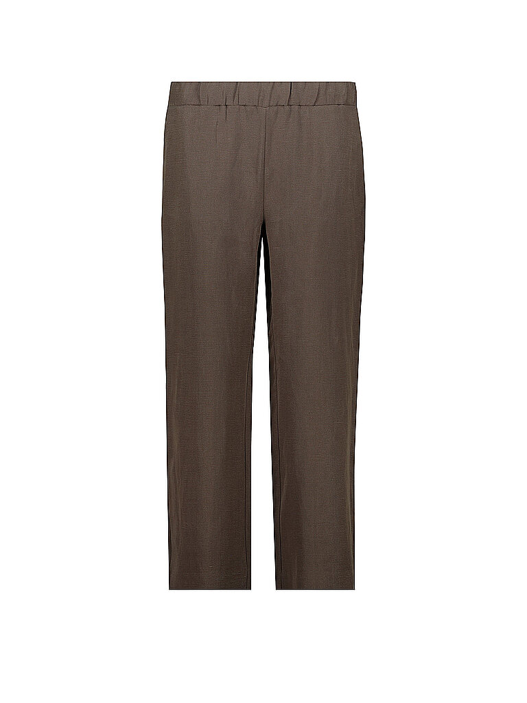 Pantaloni Wide Leg 7/8 marrone 36