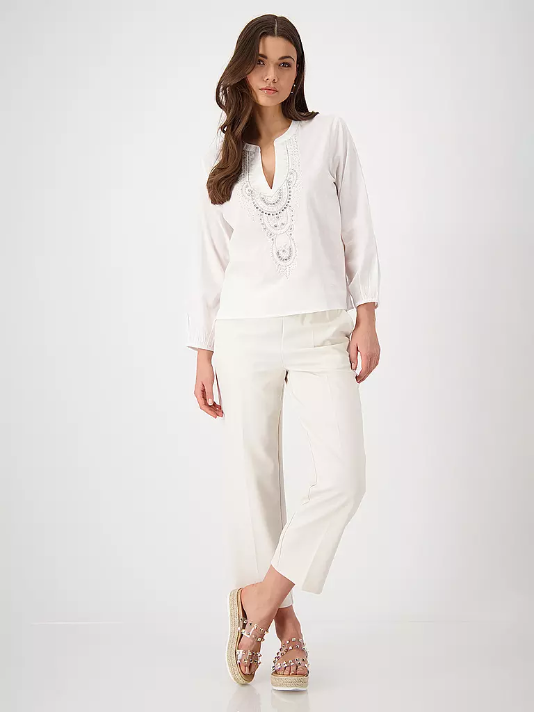 MONARI | Blusa-camicia | Crema