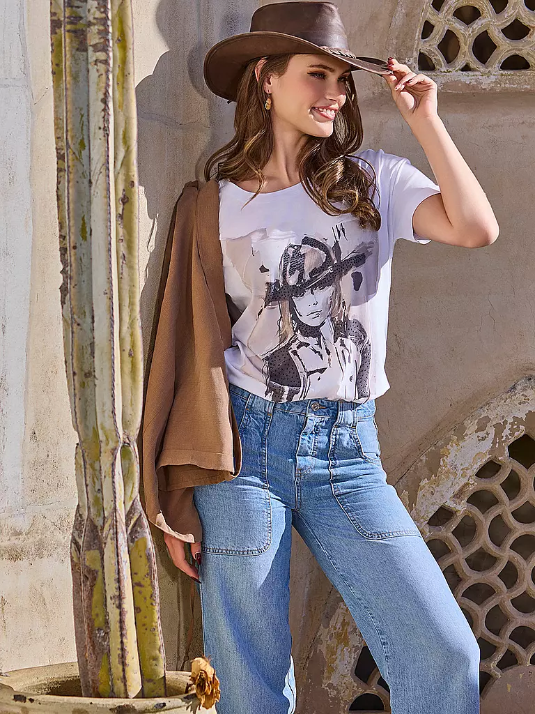 MONARI | Blusa-camicia | Crema