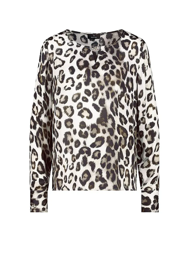 MONARI | Blusenshirt 
Marke: MONARI
Farbe: beige
Kategorien: Moda, Donna

Lunghezza manica: Manica lunga
Scollatura: Girocollo
Materiale: Viscosa, Satin
Motivo: Stampa, Animalier
Vestibilità (capispalla): Regular
Stile: Glamour | Beige