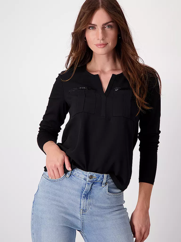 MONARI | Blusenshirt | Nero