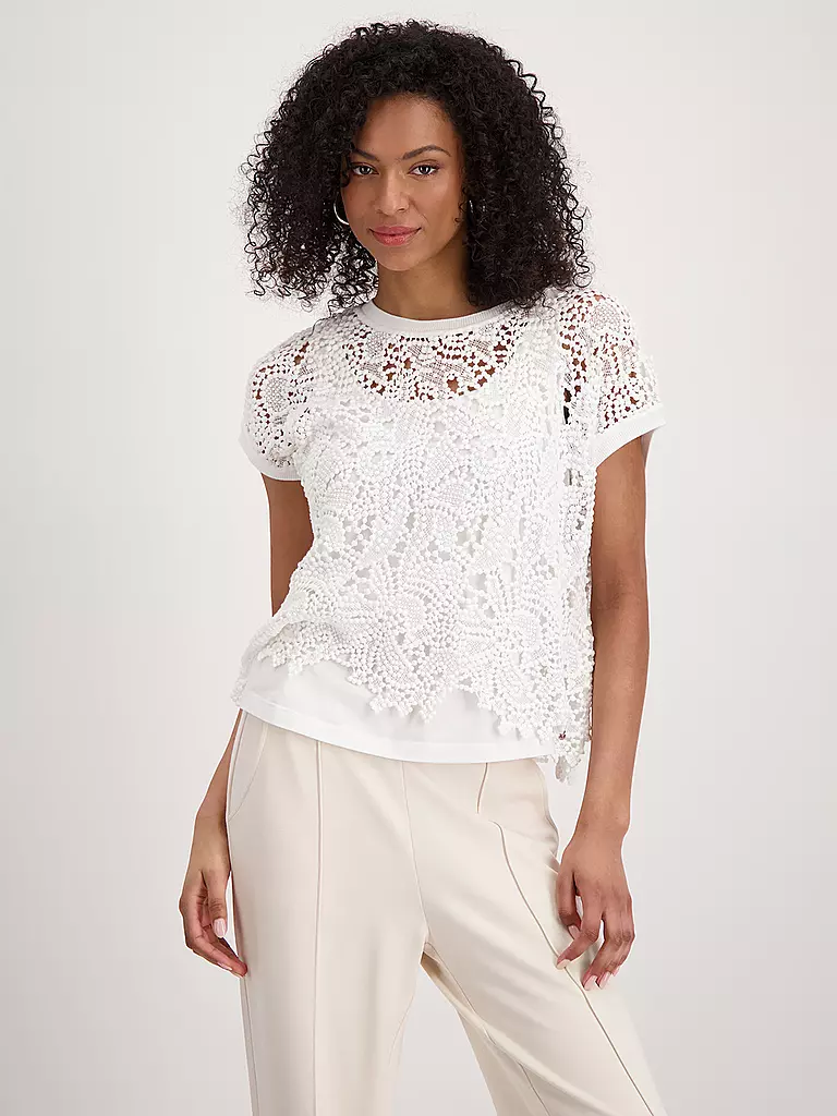 MONARI | Blusenshirt | Crema