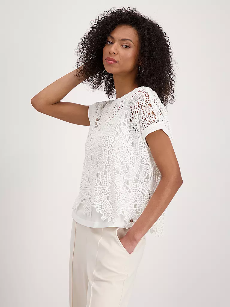 MONARI | Blusenshirt | Crema