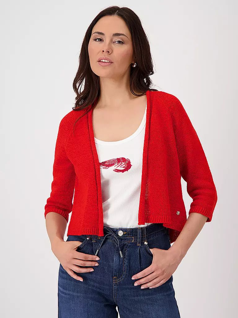 MONARI | Cardigan | Rosso