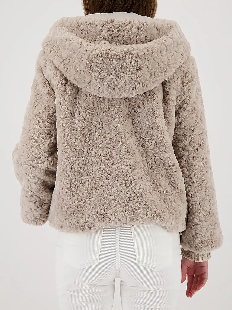 MONARI | Giacca effetto pelliccia | Beige
