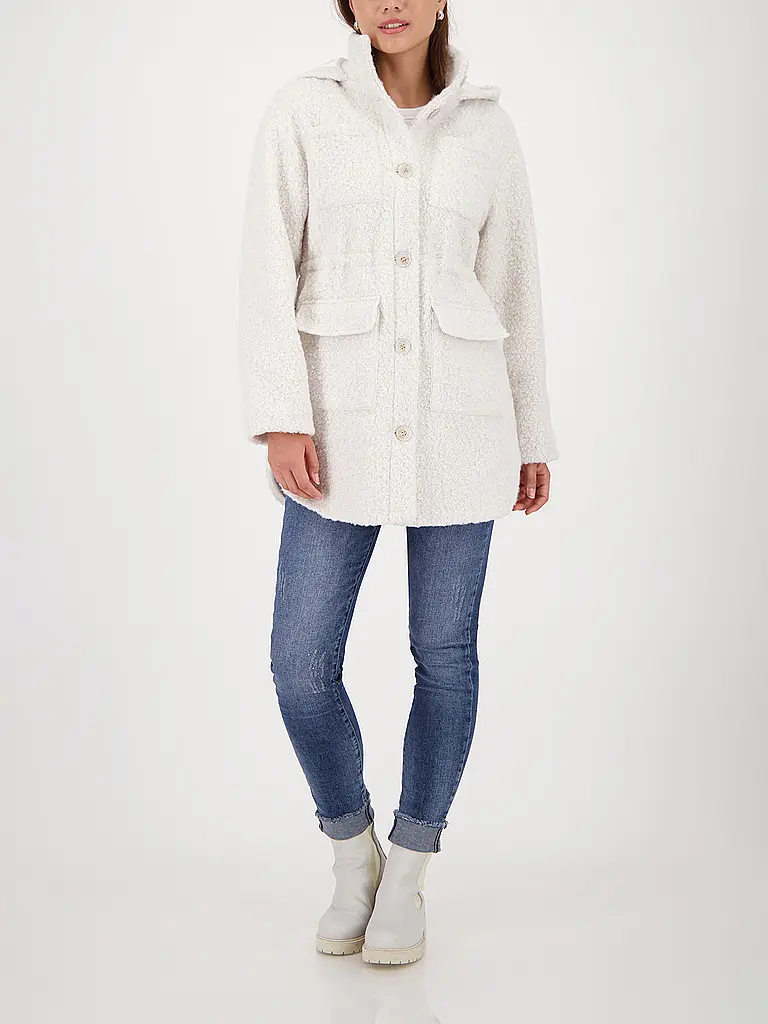 MONARI | Giacca in pelliccia sintetica | Crema