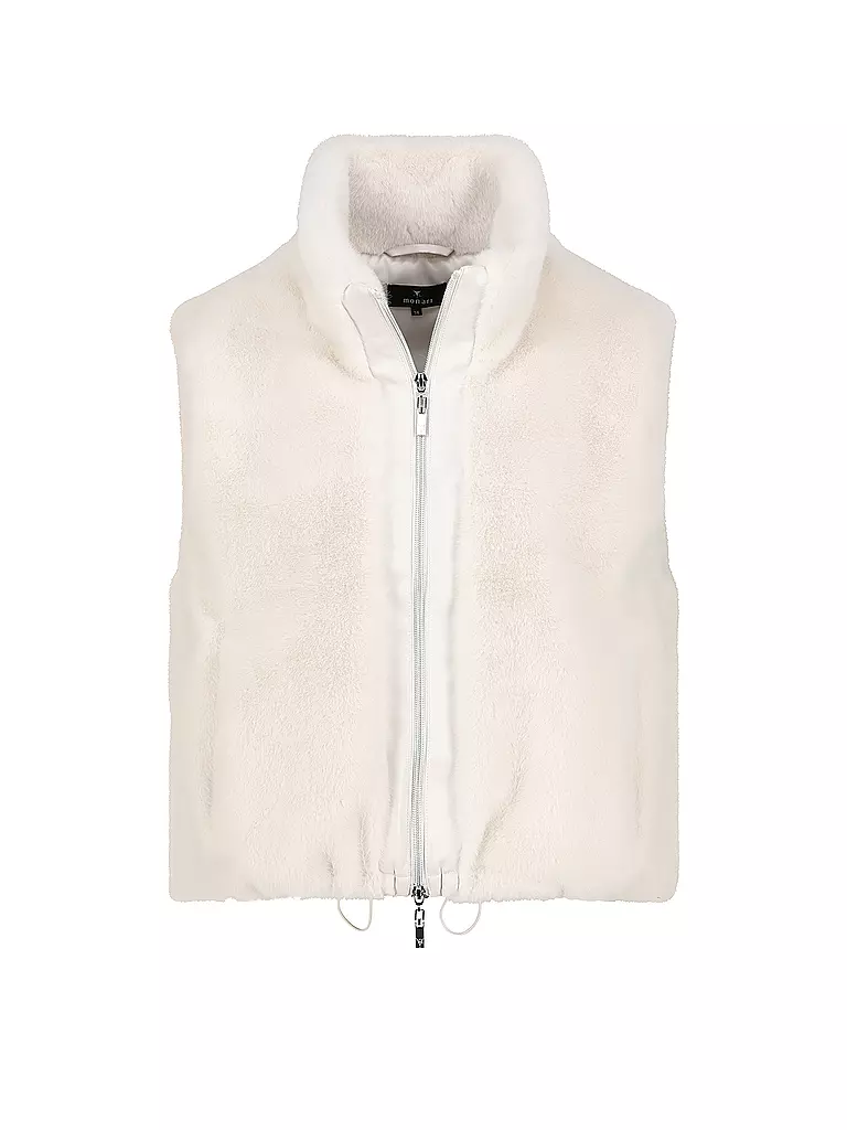 MONARI | Gilet effetto pelliccia | Crema