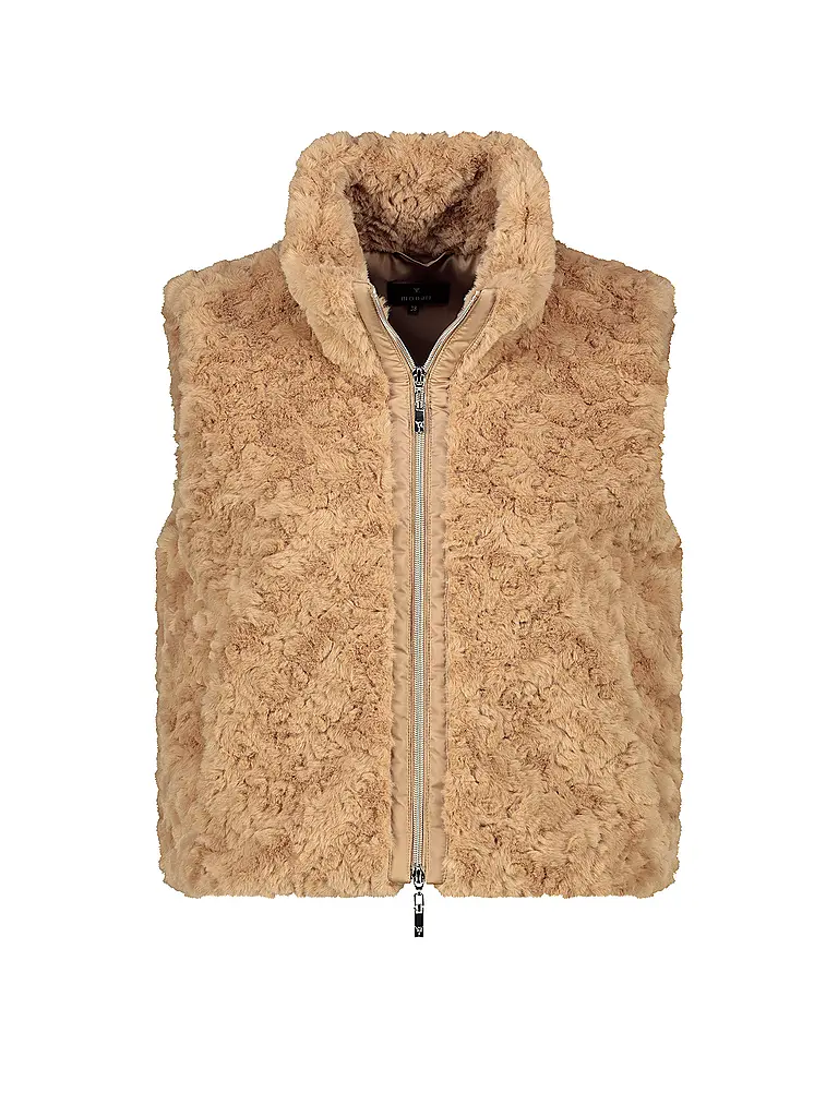 MONARI | Gilet effetto pelliccia | Marrone chiaro