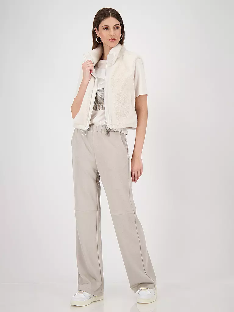 MONARI | Gilet effetto pelliccia | Crema