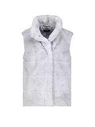 MONARI | Gilet in Felloptik | Grigio
