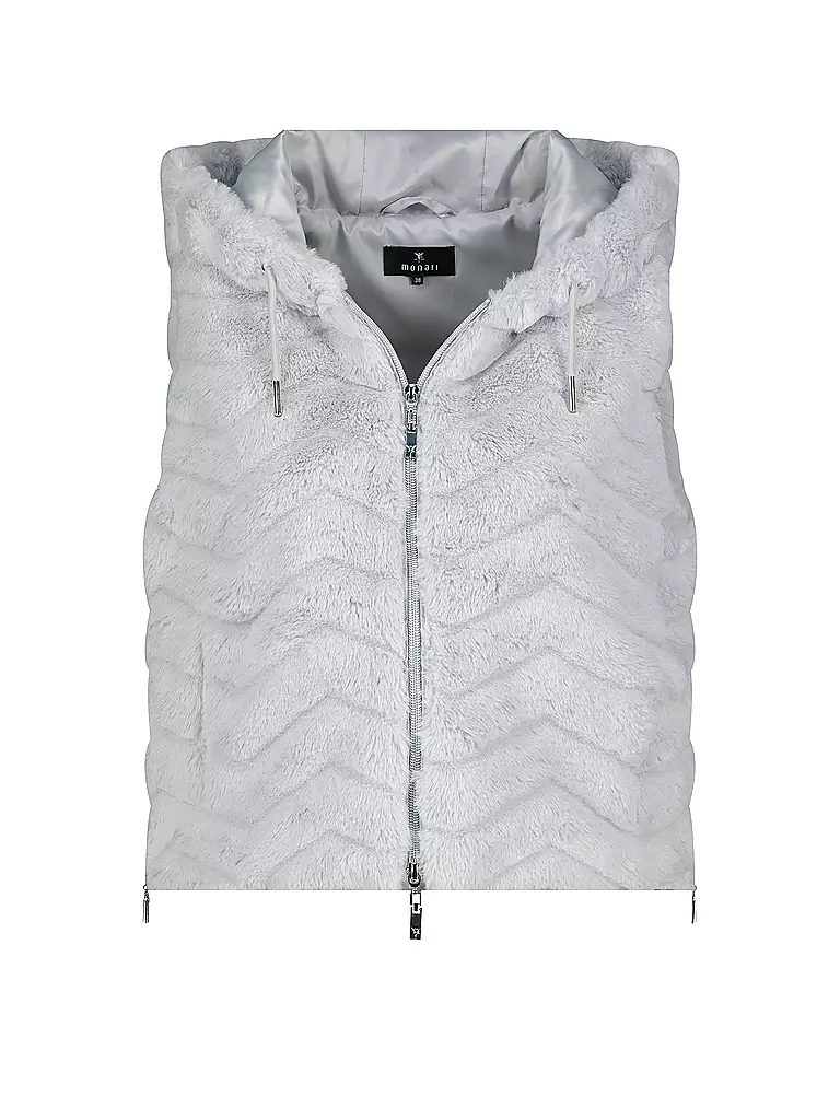 MONARI | Gilet in Felloptik | Grigio