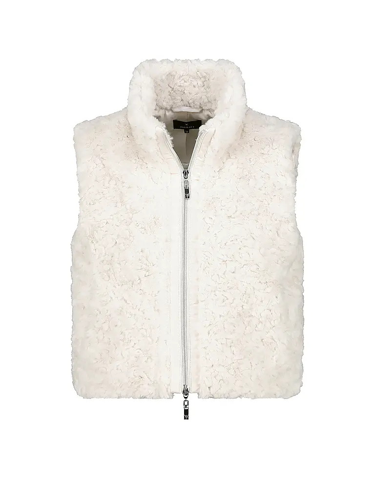 MONARI | Gilet in finta pelliccia | Crema