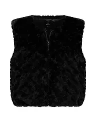MONARI | Gilet in simil pelliccia | Nero