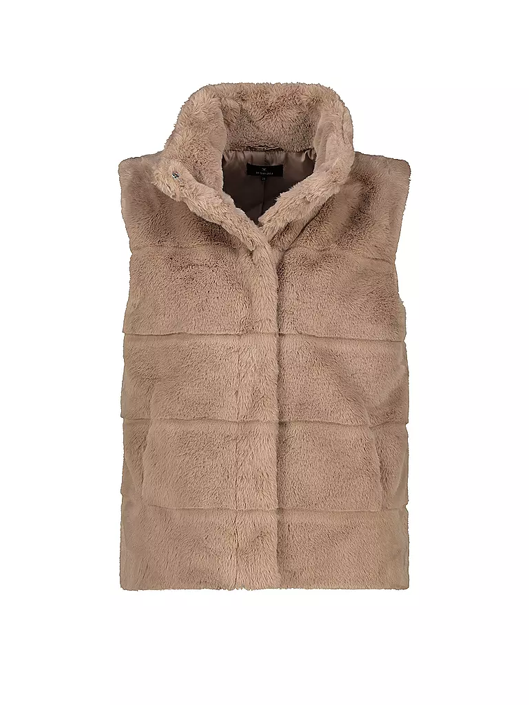MONARI | Gilet in pelliccia sintetica | Cammello