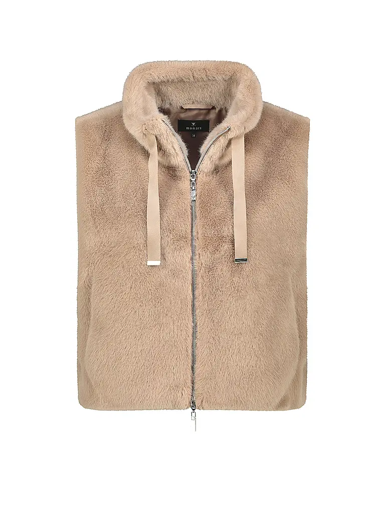 MONARI | Gilet in pelliccia sintetica | Beige
