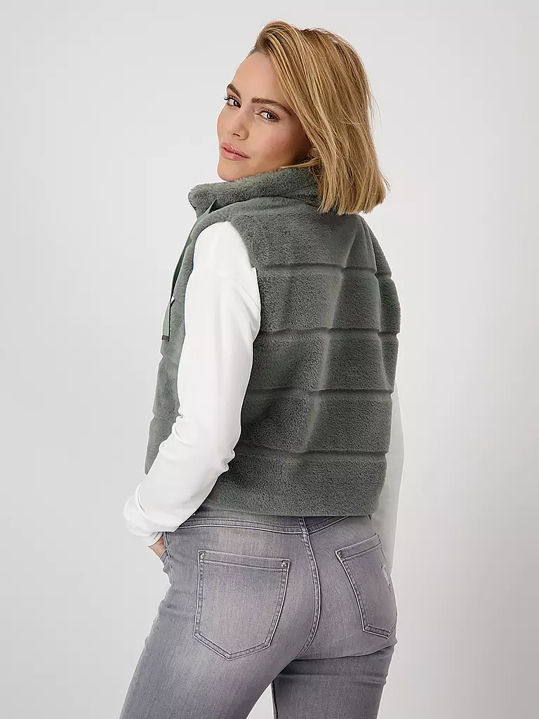 MONARI | Gilet in pelliccia sintetica | Grigio