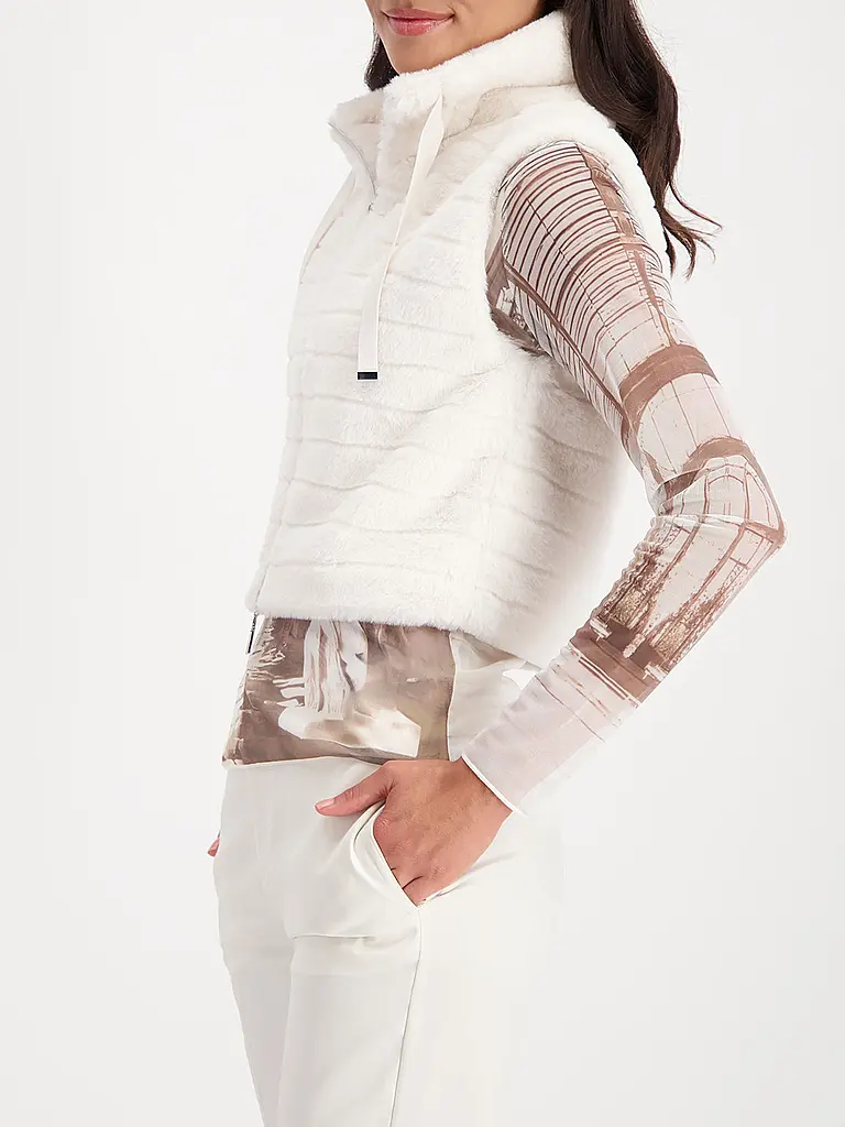 MONARI | Gilet in pelliccia sintetica | Beige
