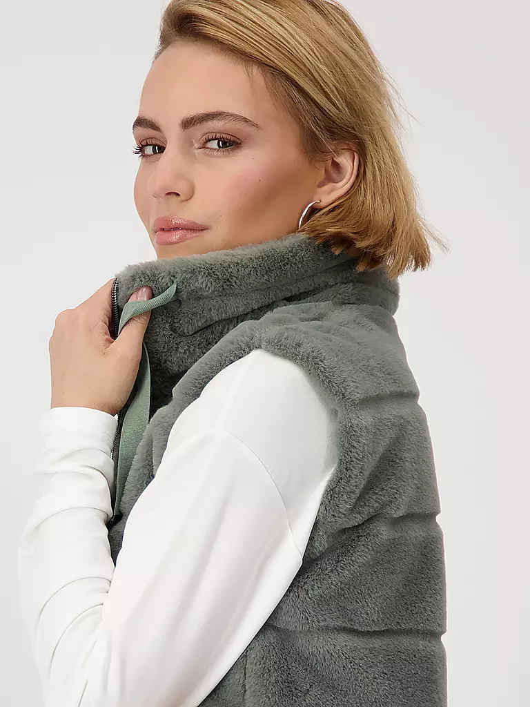 MONARI | Gilet in pelliccia sintetica | Grigio