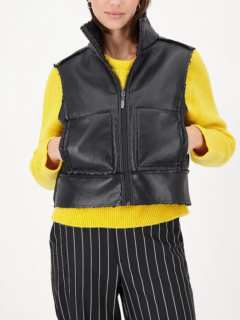 MONARI | Gilet reversibile effetto pelliccia |