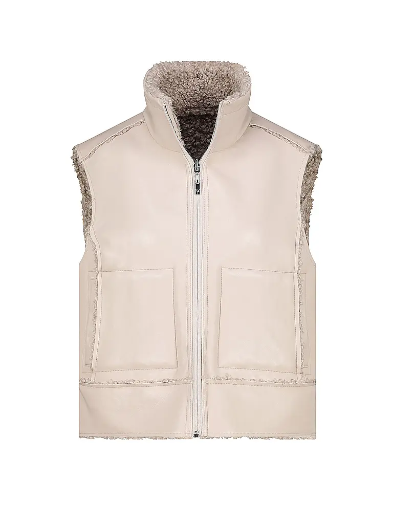 MONARI | Gilet reversibile effetto pelliccia | 