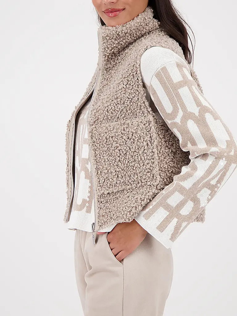 MONARI | Gilet reversibile effetto pelliccia | 