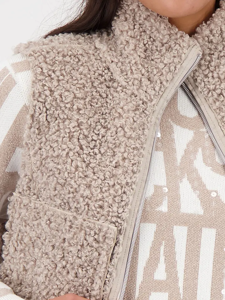 MONARI | Gilet reversibile effetto pelliccia | 