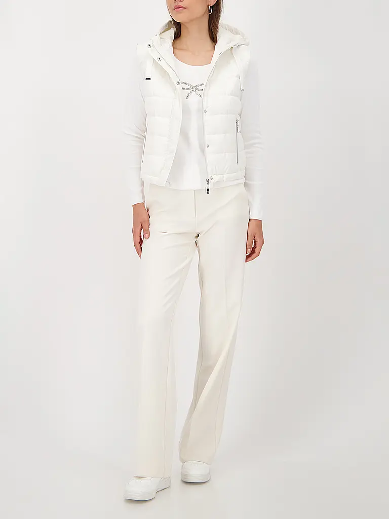 MONARI | Gilet trapuntato | Crema