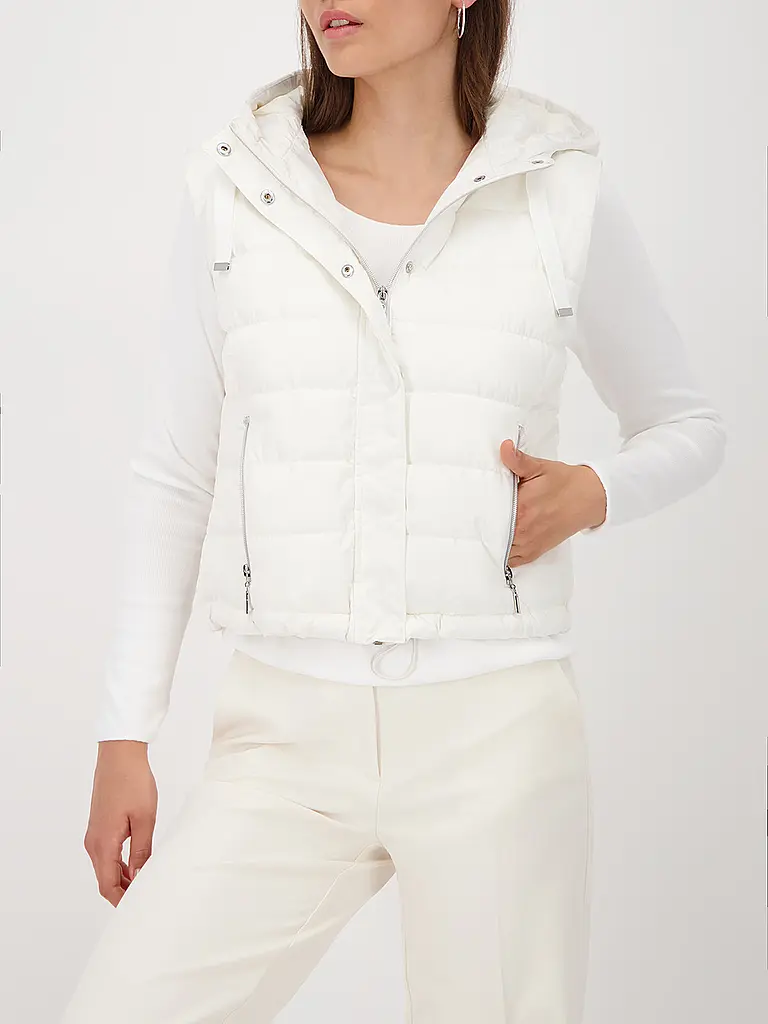 MONARI | Gilet trapuntato | Crema