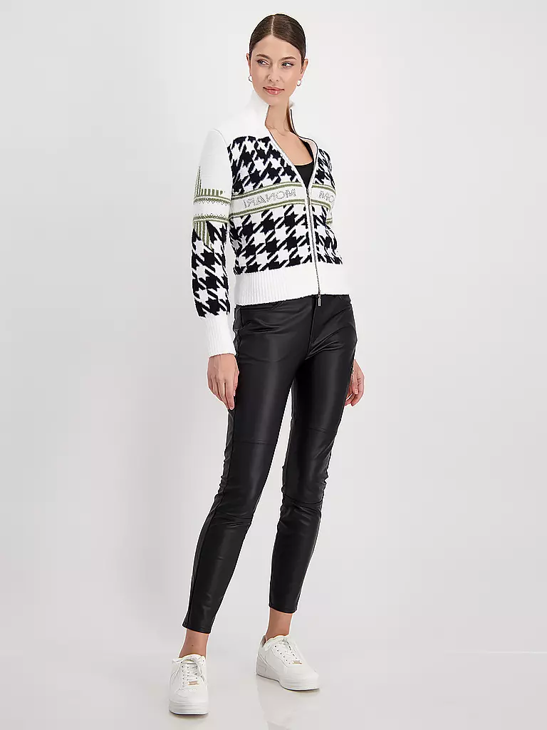 MONARI | Hose in Lederoptik  | Nero