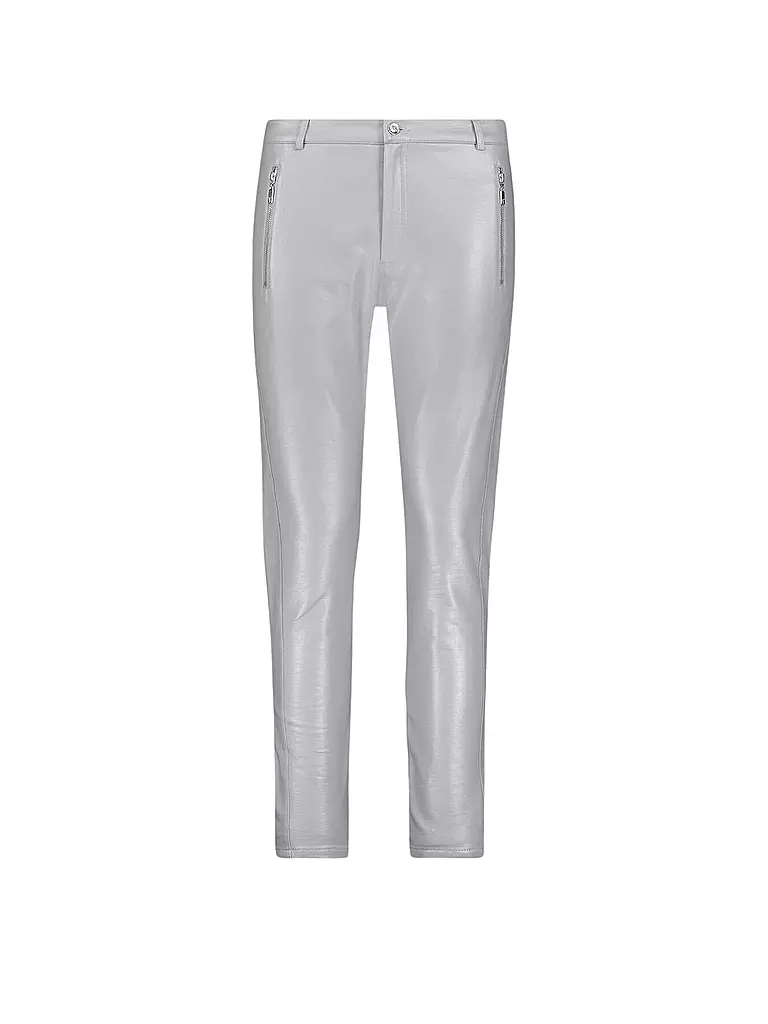 MONARI | Hose in Lederoptik 7/8 | Grigio