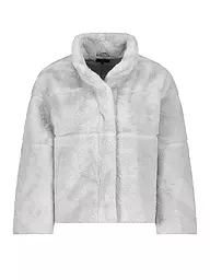 MONARI | Jacke in Felloptik  | Grigio chiaro