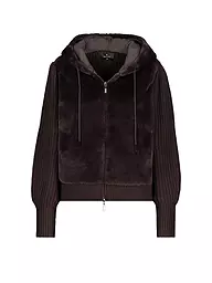 MONARI | Strickjacke in Felloptik | Marrone