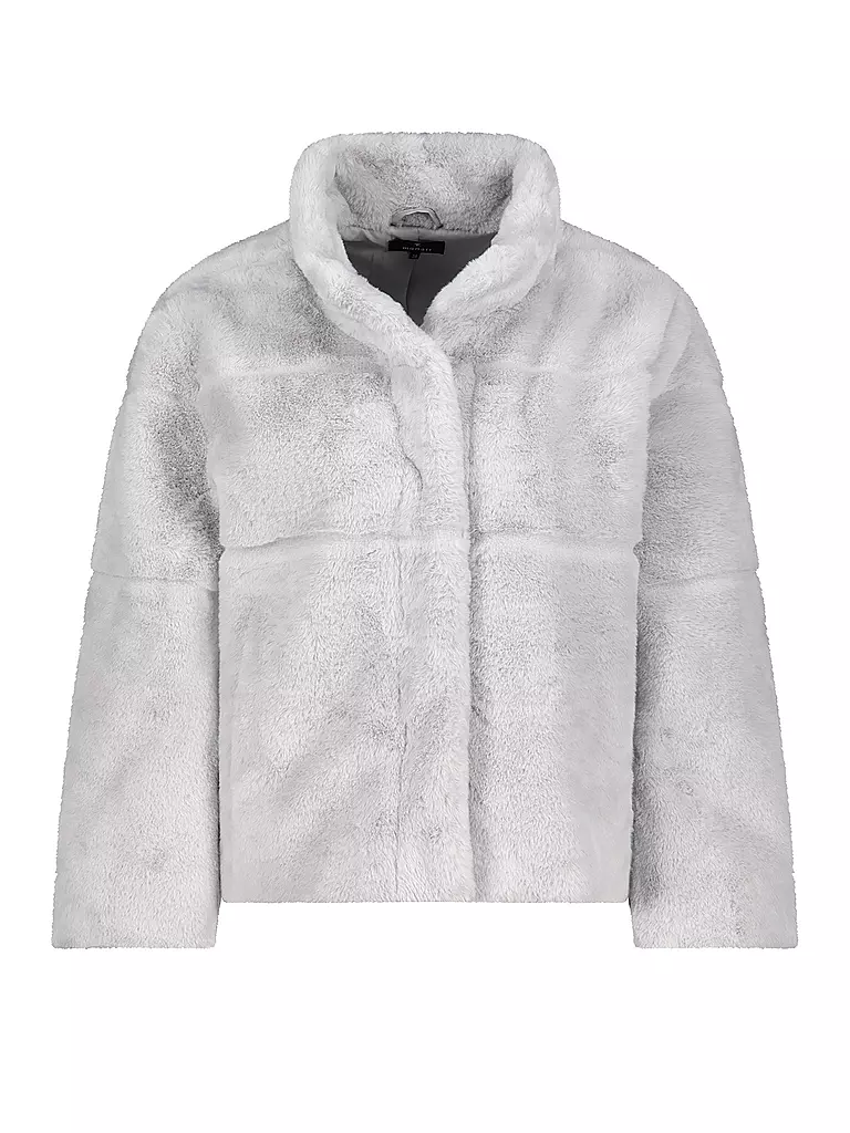 MONARI | Jacke in Felloptik  | Grigio chiaro
