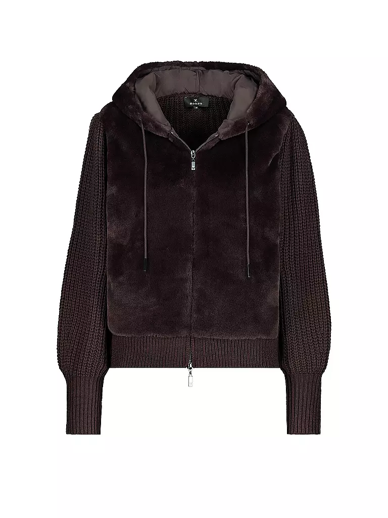 MONARI | Jacke in Felloptik  | Marrone