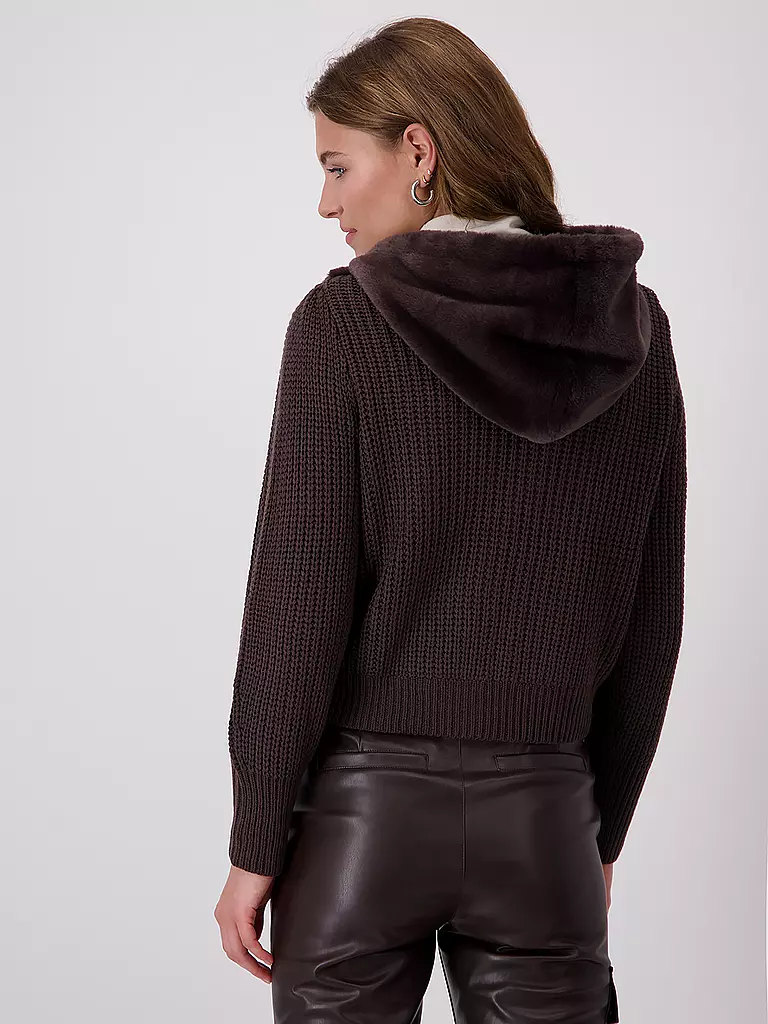 MONARI | Jacke in Felloptik  | Marrone